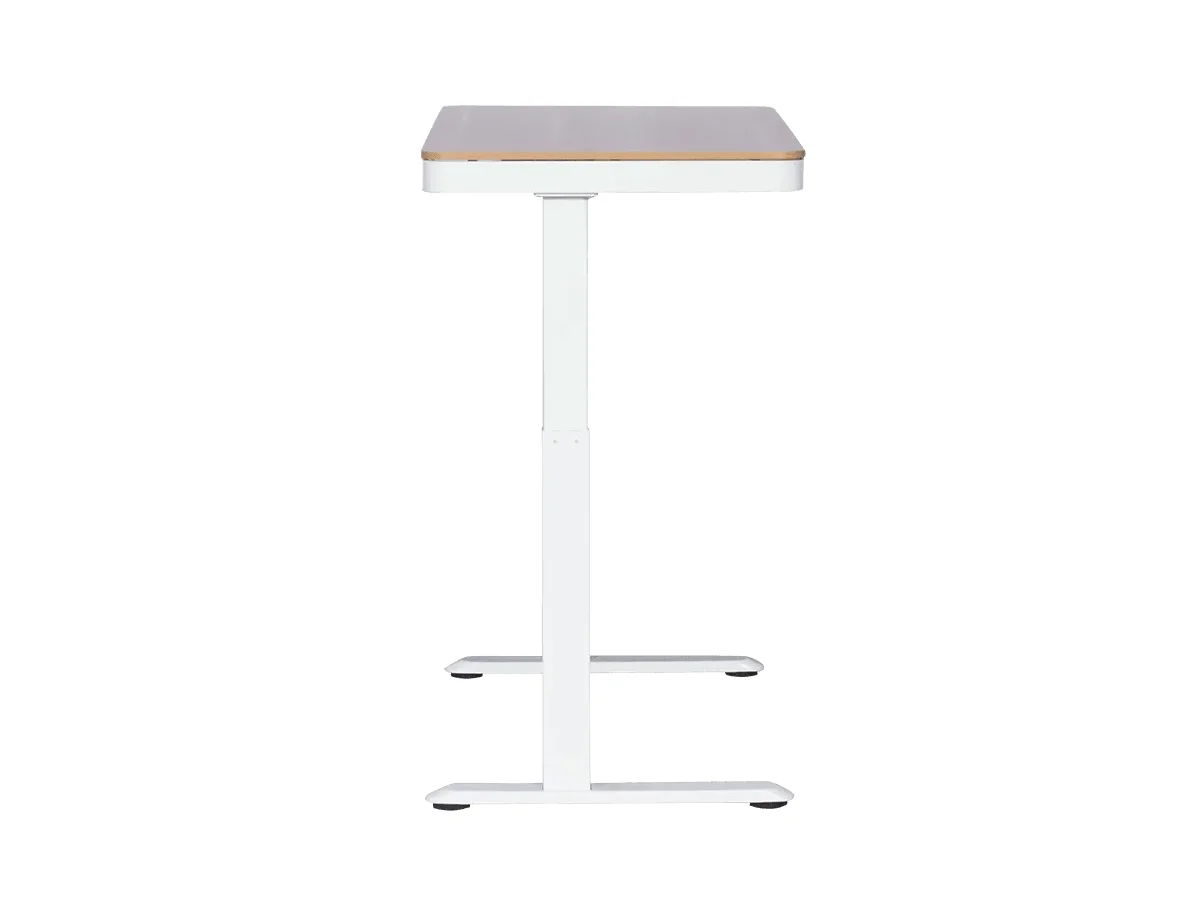 Кайси Ергономично регулируемо бюро - бук + бяло