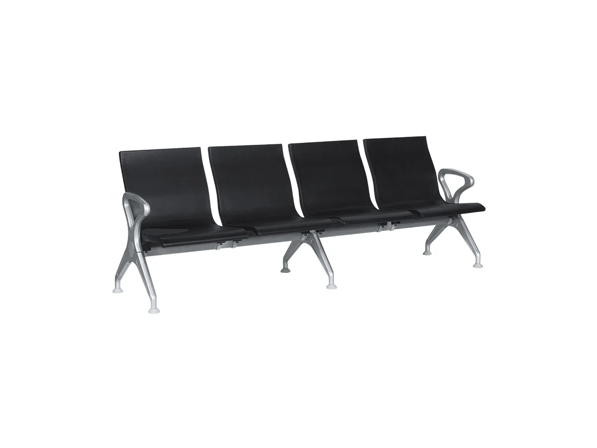 Каланте CR-1035 Посетителска пейка с 4 места - черна