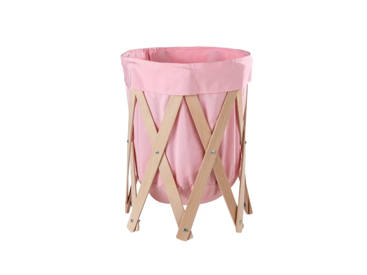 WOODBA Кош за играчки - розов